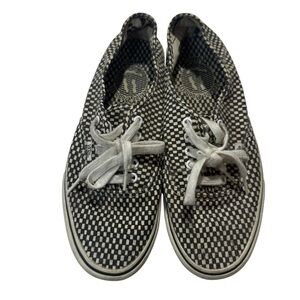 Wade Goodall Vans Black and White Checkered Sneakers